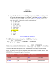 Sample Problem Statement Document SCM 310 Sample Exam #2: EOQ & Quantity Discounts