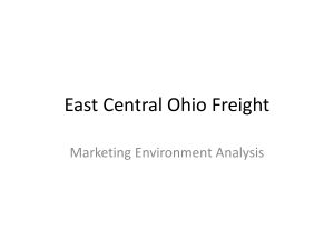 East Central Ohio Freight Marketing Environment Analysis
