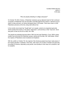 Why College Campus Protests: Israel-Palestine Conflict Analysis