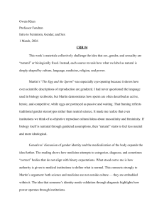 CRR #4: Challenging Natural Sexuality in Feminist Theory