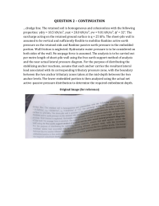 Sheet-Pile Wall Analysis: Rankine Earth Pressure Problem