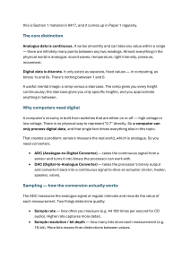 Analogue vs Digital Data: Computer Science Basics