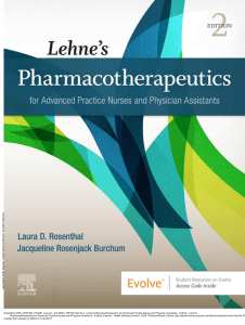 Lehne's Pharmacotherapeutics for Advanced Practice Nurses and Physician Assistants