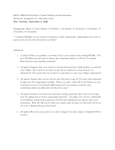 REAL 43902-001 Real Estate Capital Markets & Securitization Homework #1