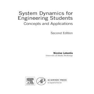 System Dynamics for Engineering Students Textbook