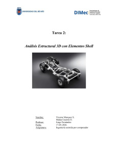 An&aacute;lisis Estructural 3D con Elementos Shell