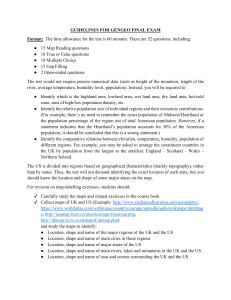 GENGEO Final Exam Guidelines