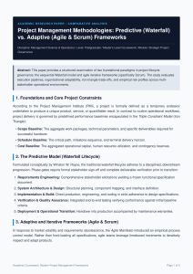 Waterfall vs. Agile: Project Management Methodologies