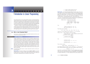 Introduction to Linear Programming Chapter 3