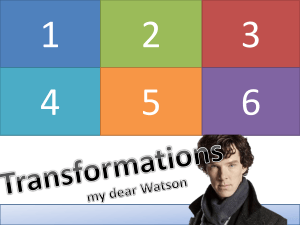 Geometric Transformations Worksheet