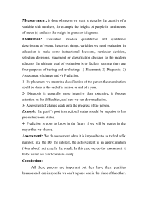 Measurement, Evaluation, and Assessment in Education