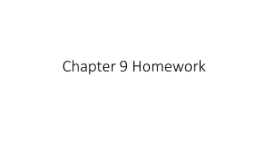Chapter 9 Homework: Relations & Equivalence Classes