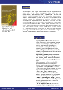 Organizational Behavior: Managing People and Organizations, 14th Ed.