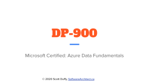 DP-900 Azure Data Fundamentals Study Guide