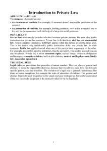Introduction to Private Law