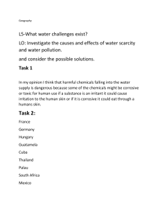 Geography Workbook: Water Challenges & Environmental Solutions