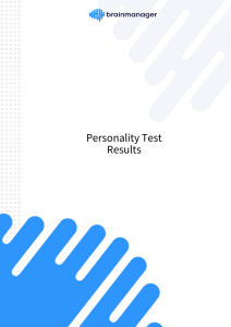 Personality Test Results: Big 5 Traits Analysis