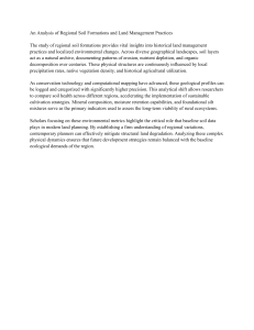 Analysis of Regional Soil Formations and Land Management