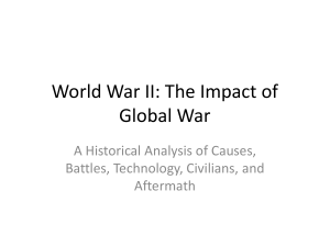 World War II: Impact of Global War - Historical Analysis