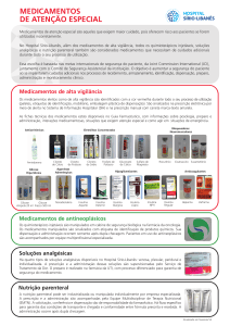 Medicamentos de Aten&ccedil;&atilde;o Especial - Hospital S&iacute;rio-Liban&ecirc;s