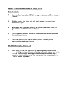 AS 2870 Site Classes: Foundation Definitions