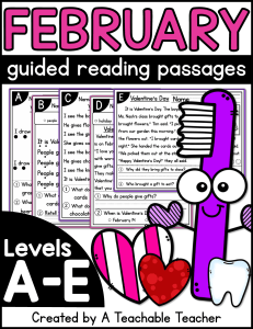 February Guided Reading Passages A-E