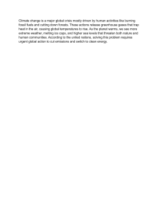 Climate Change: Causes, Effects, and Solutions