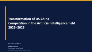 US-China AI Competition Transformation 2025-2026 Thesis