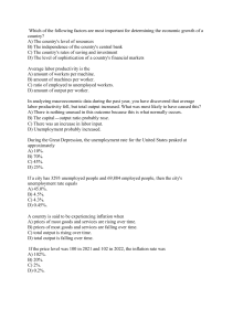 Economics Multiple Choice Quiz: Macroeconomic Concepts