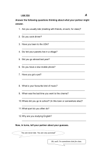 I AM YOU: English Conversation Worksheet