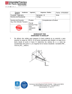 Examen Parcial de Est&aacute;tica - Ingenier&iacute;a Mec&aacute;nica