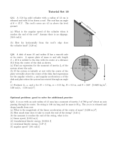 Physics Tutorial Set 10: Rotational Motion Problems
