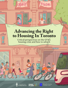 Advancing the Right to Housing in Toronto: Crisis & Solutions