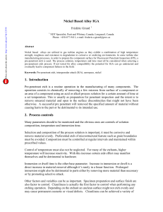Nickel Based Alloy IGA: Pre-penetrant Etch Risks
