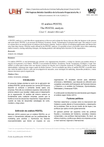 An&aacute;lisis PESTEL: Factores Pol&iacute;ticos, Econ&oacute;micos, Sociales, Tecnol&oacute;gicos, Ecol&oacute;gicos y Legales