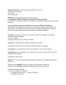 Introduction to Logic and Critical Thinking