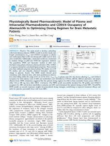 PBPK Model of Abemaciclib for Brain Metastatic Breast Cancer Dosing