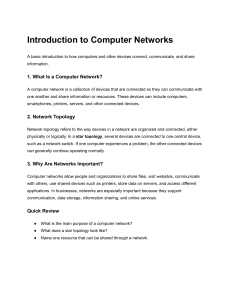 Introduction to Computer Networks