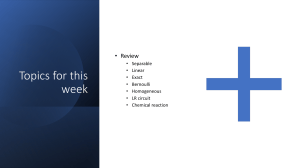 Differential Equations Review: Types & Applications