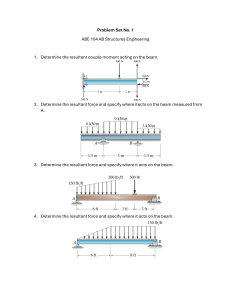 Structural Engineering Problem Set 1: Beams & Trusses