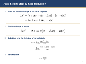 Axial Strain Derivation