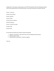 Workshop Tools Assignment: PPT Presentation