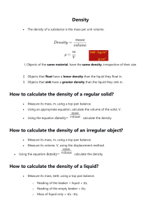 Density: Definition, Calculation, and Methods
