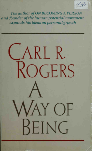 A Way of Being by Carl Rogers: Person-Centered Psychology