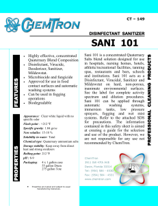 SANI 101 TDS  CT-149