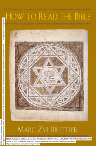 Brettler, Marc Zvi. 2005 How to Read the Bible