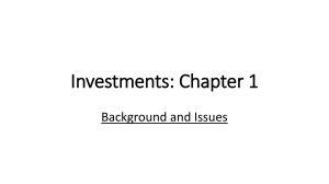 Investments Chapter 1