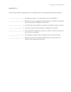 ACTIVITY PSYCHOLOGICAL PERSPECTIVES