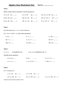 algebra cr 1