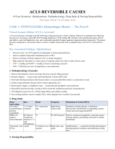 ACLS Reversible Causes 10 Cases